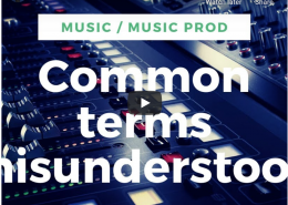What are the music terminologies used by producers?