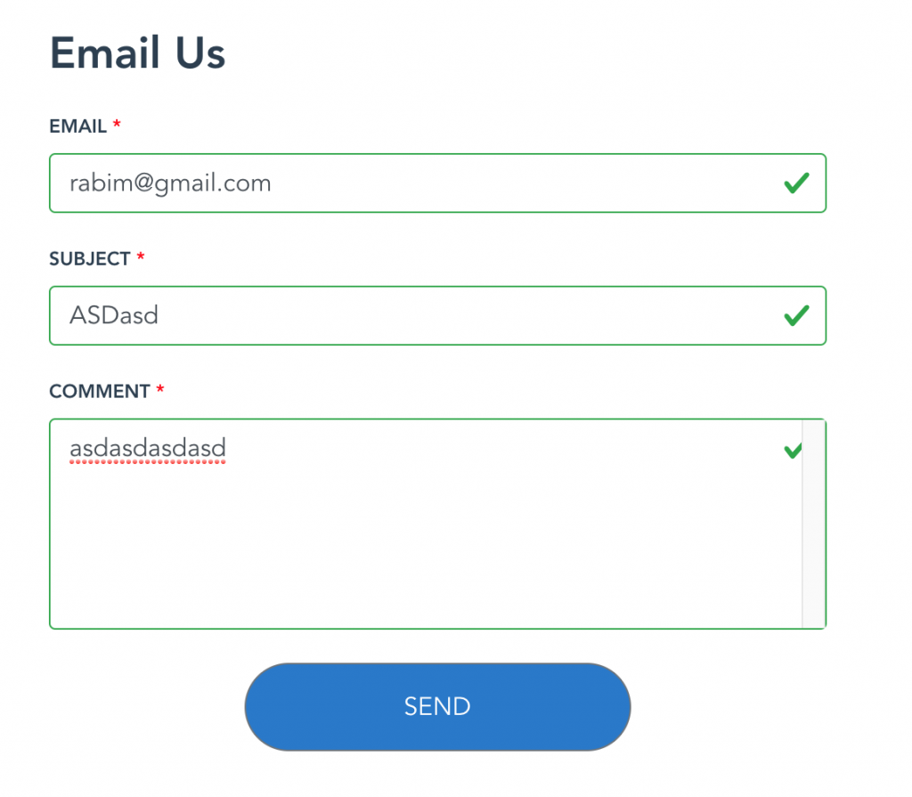 Form validation with BootstrapVue when required filed are validated successfully